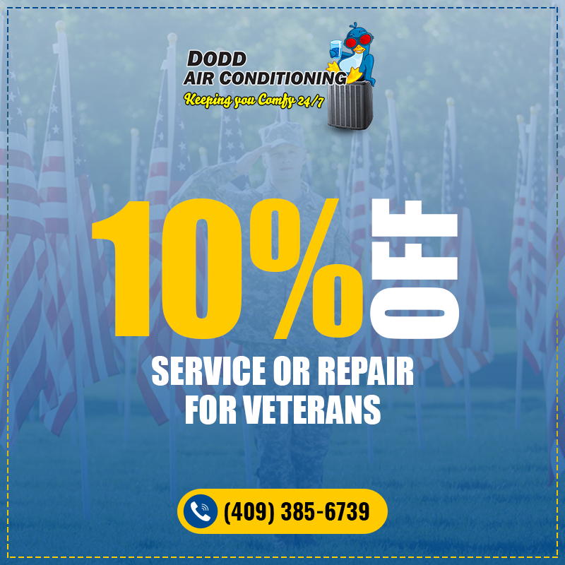 10% off Service or Repair for Veterans